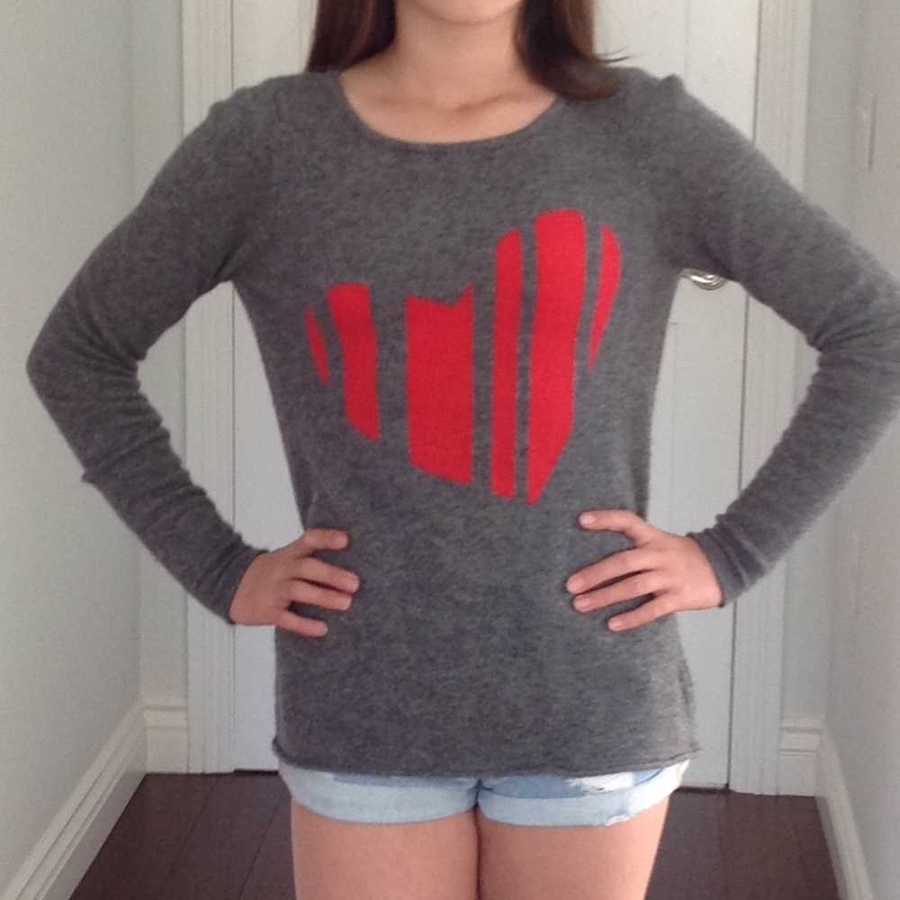 Quotation Gray Cashmere Sweater - Size S
